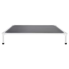 Elevated Dog Bed For Large Dogs XL, Raised Dog Bed Cot With Aluminum Frame, Breathable Textilene Mesh Dog Bed, Indoor & Outdoor Cooling Dog Bed W (Option: Grey)