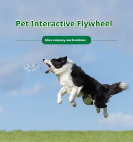 Pet Interactive Flywheel,Dog  Toy,Fun interactions buildstronger bonds (Color: Macaroon Green)
