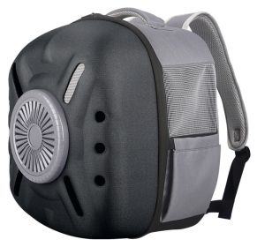 USB Powered Backpack with Built-in Cooling Fan (Color: Black)