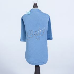 Baby Dog Tee (Color: Blue, size: LG)