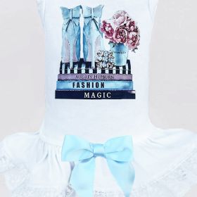 Hugs x Kisses Dog Dress (Color: White, size: XS)